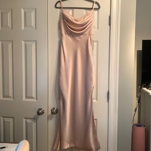 NWT Revelry Blush Skye Satin dress - Size 6P